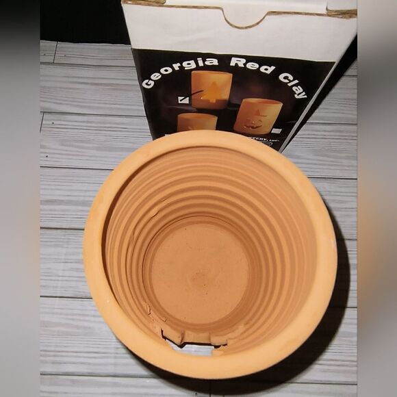 Vintage Craven Pottery Georgia Red Clay Luminary Christmas Tree Holiday Decor - Picture 5 of 12